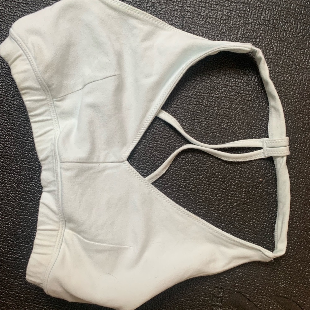 Light aqua blue sports bra - light/medium support